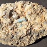 Beryl (variety Aquamarine)<br />California Blue Mine, Yucca Valley, San Bernardino County, California, USA<br />13 x 9 cm<br /> (Author: Volkmar Stingl)