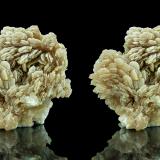 Baryte, Sulphur<br />Machów Mine, Tarnobrzeg, Subcarpathian Voivodeship, Poland<br />6,9 x 5,3 cm<br /> (Author: Niels Brouwer)