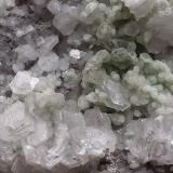 Fluorite, Calcite<br />Shangmei tunnel (construction site), Dongji, Chengsun, Wuyishan, Nanping Prefecture, Fujian Province, China<br />8 x 7 cm<br /> (Author: Volkmar Stingl)