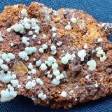 Wulfenite, Mimetite<br />Ojuela Mine, Mapimí, Municipio Mapimí, Durango, Mexico<br />3,5 x 2,5 cm<br /> (Author: Volkmar Stingl)