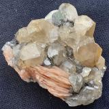 Cerussite, Barite<br />ACF Mine area, Mibladen mining district, Mibladen, Midelt, Midelt Province, Drâa-Tafilalet Region, Morocco<br />3 x 3 cm<br /> (Author: Volkmar Stingl)