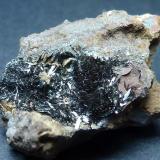 PirolusitaBarranco del Francés, Sierra Almagrera, Cuevas del Almanzora, Comarca Levante Almeriense, Almería, Andalusia, Spain4 x 4 cm. (Autor: javier ruiz martin)