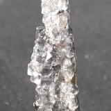 Stibnite, Fluorite<br />Dushan, Qiannan Autonomous Prefecture, Guizhou Province, China<br />4,5 x 1 cm<br /> (Author: Volkmar Stingl)