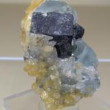 Galena, Fluorite, Smithsonite<br />Santa Lucia Mine, Fluminimaggiore, Sud Sardegna Province, Sardinia/Sardegna, Italy<br />35 x 23 mm<br /> (Author: Sante Celiberti)