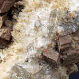 Quartz, Siderite, Chlorite (Group)<br />Saurüssel, Mörchner area, Zemmgrund, Ziller Valley (Zillertal), North Tyrol, Tyrol/Tirol, Austria<br />8 x 7 cm<br /> (Author: Volkmar Stingl)