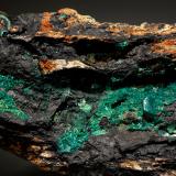 Euchroite<br />Ľubietová (Libethen), Banská Bystrica, Slovak Republic<br />5.5 x 5.8 x 10.7 cm<br /> (Author: Michael Shaw)