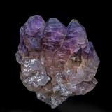 Quartz (variety amethyst), Quartz (variety smoky quartz)<br />Reel Mine, Iron Station, Lincoln County, North Carolina, USA<br />12.6 x 14.1 x 5.2 cm<br /> (Author: am mizunaka)