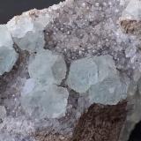 Fluorite, Quartz<br />Wudun Quarry, Wuyishan, Nanping Prefecture, Fujian Province, China<br />FoV 7 x 6 cm<br /> (Author: Volkmar Stingl)