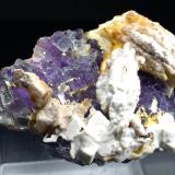 Fluorite, Baryte, SmithsoniteIs Murvonis Mine, Domusnovas, Sud Sardegna Province, Sardinia/Sardegna, Italy65,6 x 47,2 mm (Author: Sante Celiberti)