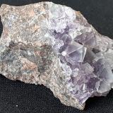 Fluorite<br />Chengnan tunnel (construction site), Wuyishan, Nanping Prefecture, Fujian Province, China<br />4 x 3 cm<br /> (Author: Volkmar Stingl)