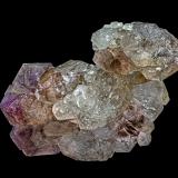 Quartz (variety smoky quartz), Quartz (variety amethyst)<br />Reel Mine, Iron Station, Lincoln County, North Carolina, USA<br />18.5 x 11.7 x 4.0 cm<br /> (Author: am mizunaka)
