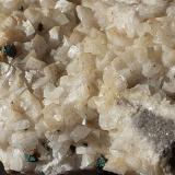 Dolomite, Chalcopyrite, Malachite<br />Kamsdorf, Unterwellenborn, Saalfeld-Rudolstadt District, Thuringia/Thüringen, Germany<br />6 x 4 cm<br /> (Author: Volkmar Stingl)