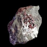 CinabrioMina El Entredicho, Almadenejos, Comarca Valle de Alcudia, Ciudad Real, Castilla-La Mancha, España7 x 6 cm. (Autor: Antonio P. López)
