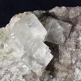 Fluorite, Quartz<br />Wudun Quarry, Wuyishan, Nanping Prefecture, Fujian Province, China<br />FoV ca. 3 x 3 cm<br /> (Author: Volkmar Stingl)