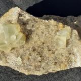 Fluorite, Quartz<br />Wudun Quarry, Wuyishan, Nanping Prefecture, Fujian Province, China<br />7 x 3,5 cm<br /> (Author: Volkmar Stingl)