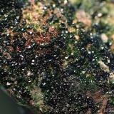 Libethenita<br />Mina Miguel Vacas, Freguesías Pardais y Conceição, Vila Viçosa, Distrito Évora, Província Alentejo Central, Región Alentejo, Portugal<br />CV 3x2 cm<br /> (Autor: Joan Niella)