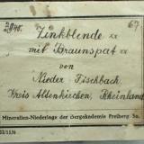 Sphalerite, Ankerite, CalciteNiederfischbach, Altenkirchen (Westerwald), Siegerland, Rhineland-Palatinate/Rheinland-Pfalz, GermanySpecimen size 15 cm (Author: Tobi)