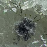 Goethite and Quartz<br />Barros Cassal, Rio Grande do Sul, Brazil<br />FOV appr. 4 mm<br /> (Author: Rob Schnerr)