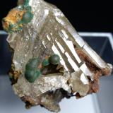 Cerussite, Malachite<br />Tsumeb Mine, Tsumeb, Otjikoto Region, Namibia<br />50 x 35 mm<br /> (Author: Sante Celiberti)