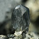 Miargyrite<br />Casualidad Mine, Cordillera de los Picachos, Baños de Sierra Alhamilla, Pechina, Comarca Metropolitana de Almería, Almería, Andalusia, Spain<br />FOV 6,5 mm<br /> (Author: Rewitzer Christian)