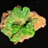 Pyromorphite<br />Daoping Mine, Gongcheng, Guilin Prefecture, Guangxi Zhuang Autonomous Region, China<br />80 mm x 70 mm x 40 mm<br /> (Author: Robert Seitz)