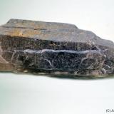 Cuarzo (variedad ahumado)<br />Pedrera Mas Sever, Massabè (Mas Ceber), Sils, Comarca La Selva, Gerona / Girona, Cataluña / Catalunya, España<br />90x35 mm<br /> (Autor: Joan Niella)