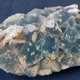 Fluorite, Quartz, Quartz (variety chalcedony)<br />Yongping, Yanshan, Shangrao Prefecture, Jiangxi Province, China<br />8 x 6 cm<br /> (Author: Volkmar Stingl)