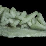 Prehnite after Calcite<br />Dahisar Quarry, Mumbai (Bombay), Mumbai District, Maharashtra, India<br />210 x 75 x 55 mm<br /> (Author: Rob Schnerr)