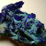 Azurite<br />Calabona Mine, Alghero, Sassari Province, Sardinia/Sardegna, Italy<br />36 x 27 mm<br /> (Author: Sante Celiberti)