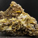 WulfenitaMina El Centenillo, Cortijo del Humo, Cerro de las Minas, Albuñuelas, Comarca Valle de Lecrín, Granada, Andalucía, España16x12cm (Autor: yowanni)