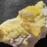 Sulphur<br />Silver Peak area, Silver Peak District, Esmeralda County, Nevada, USA<br />3,5 x 2 cm<br /> (Author: Volkmar Stingl)