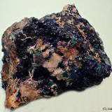 AzuritaMina Linda Mariquita, El Molar, Comarca Priorat, Tarragona, Cataluña / Catalunya, España35x30 mm (Autor: Joan Niella)