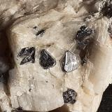 Carrollite, Calcite<br />Kamoya South II Mine, Kamoya, Kambove District, Katanga Copper Crescent, Katanga (Shaba), Democratic Republic of the Congo (Zaire)<br />6 x 4 cm<br /> (Author: Volkmar Stingl)