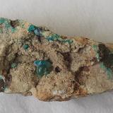 Malachite, Azurite, DolomiteDistrito minero Ringenwechsel, Troi, Distrito Schwaz, Valle Inn, Tirol Norte, Tirol, Austria7,5 x 3 cm (Author: Volkmar Stingl)