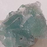Fluorite, Pyrite<br />Baimashan tunnel (construction site), Qianbaxia, Wuyishan, Nanping Prefecture, Fujian Province, China<br />3 x 2,5 cm<br /> (Author: Volkmar Stingl)