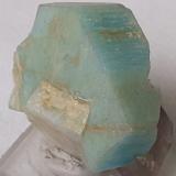 Microcline (variety amazonite), Quartz (variety smoky)Lake George, Park County, Colorado, USA4 x 4 cm (Author: Volkmar Stingl)