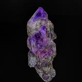 Quartz (variety amethyst), Quartz (variety smoky)<br />Little Gem Mine, Boulder Batholith, Jefferson County, Montana, USA<br />8.8 x 3.3 cm<br /> (Author: am mizunaka)