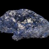 Covellita (Covellina) y AzufrePozo Alfredo, Minas de Río Tinto, Minas de Riotinto, Comarca Cuenca Minera, Huelva, Andalucía, España7 x 4 cm. (Autor: Antonio P. López)