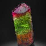 Elbaite<br />Terra Corrida claim (Baixão claim), Coronel Murta, Vale do Jequitinhonha, Minas Gerais, Brazil<br />8.3 x 3.3 cm<br /> (Author: am mizunaka)