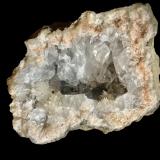 Celestina<br />Yacimiento de celestinas, Langre, Ribamontán al Mar, Comarca Trasmiera, Cantabria, España<br />8 x 8 cm<br /> (Autor: Pedro FD)
