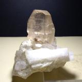 Topaz, Quartz, Microcline, Albite<br />Dassu, Braldu Valley, Shigar District, Gilgit-Baltistan (Northern Areas), Pakistan<br />64 x 60 mm<br /> (Author: Sante Celiberti)