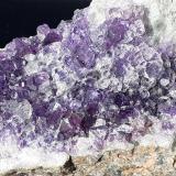 Fluorite, Quartz<br />Chengnan tunnel (construction site), Wuyishan, Nanping Prefecture, Fujian Province, China<br />6,5 x 4 cm<br /> (Author: Volkmar Stingl)