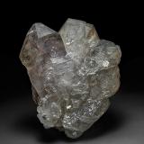 Quartz (variety amethyst), Quartz (variety smoky quartz)<br />Reel Mine, Iron Station, Lincoln County, North Carolina, USA<br />8.7 x 10.1 x 2.8 cm<br /> (Author: am mizunaka)