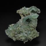 Quartz with Chlorite Inclusions<br />Shingle Springs, Shingle Springs District, El Dorado County, California, USA<br />10.2 x 6.8 cm<br /> (Author: am mizunaka)