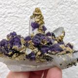 Cuarzo, Fluorita, Siderita, Moscovita<br />Minas da Panasqueira, Aldeia de São Francisco de Assis, Covilhã, Castelo Branco, Cova da Beira, Centro, Portugal<br />7,7 x 5,5 cm.<br /> (Autor: carles)