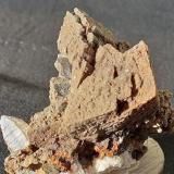 Limonite ps. after Siderite, QuartzSaurüssel, Zona Mörchner, Zemmgrund, Valle Ziller (Zillertal), Tirol Norte, Tirol, Austria4 x 3 cm (Author: Volkmar Stingl)