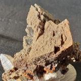 Limonite ps. after Siderite, QuartzSaurüssel, Mörchner area, Zemmgrund, Ziller Valley (Zillertal), North Tyrol, Tyrol/Tirol, Austria4 x 3 cm (Author: Volkmar Stingl)