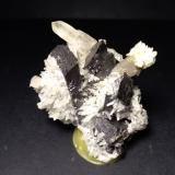 Hübnerite, Quartz<br />Pasto Bueno, Pampas District, Pallasca Province, Ancash Department, Peru<br />60 x 52  mm<br /> (Author: Sante Celiberti)
