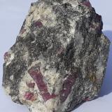 Corundum (variety ruby)<br />Mysore District, Karnataka, India<br />5 x 4,5 cm<br /> (Author: Volkmar Stingl)