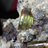 Fluorapatite, Hematite after Magnetite (variety martite)Mina Cerro de Mercado, Cerro de los Remedios, Victoria de Durango, Municipio Durango, Durango, México69 x 51 mm (Author: Sante Celiberti)